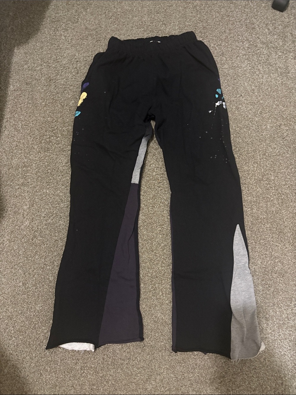 MNML Black Contrast Bootcut Sweatpants